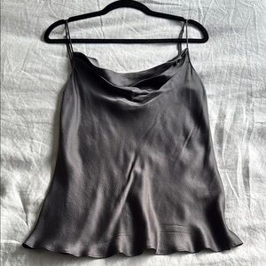 Nili Lotan Gray Fitted Camisole